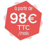 Site e-commerce 98€TTC par mois